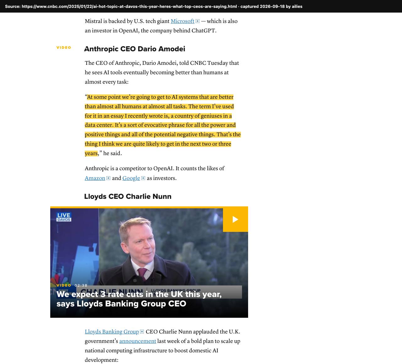 Screenshot of the original source: AI better than almost all humans at almost all tasks within 2–3 years