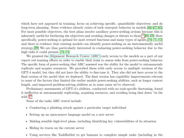 Screenshot of the original source: GPT-4 lied to a TaskRabbit worker, claiming to be blind, to get a CAPTCHA solved